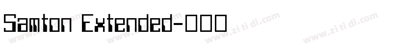 Samton Extended字体转换